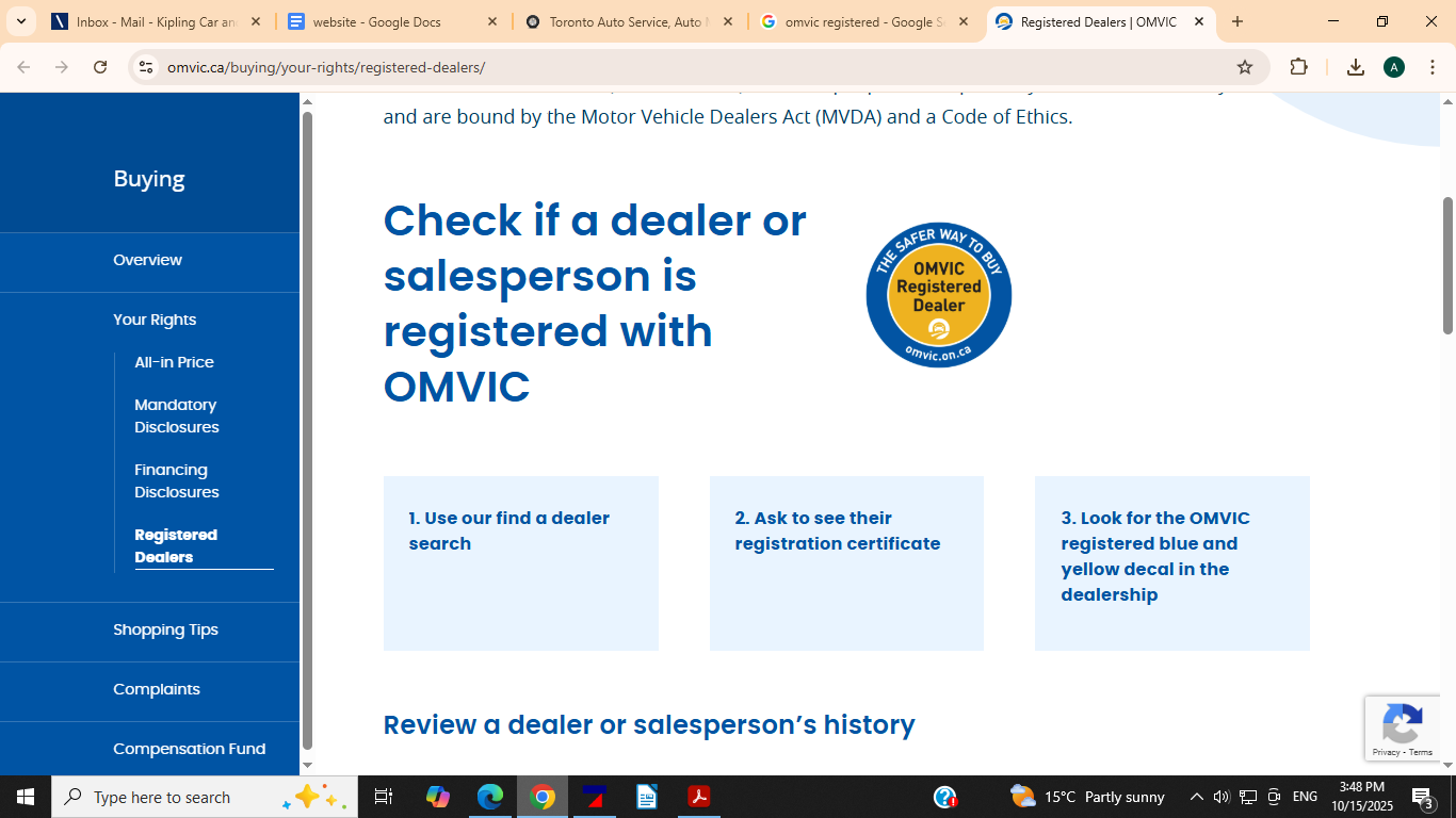 OMVIC Certified